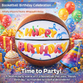 バスケットボール 誕生日パーティー 風船