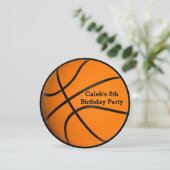バスケットボール 誕生日パーティ スポーツ インビテーション (スタンド正面)