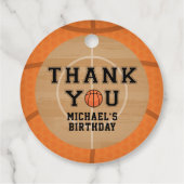 バスケットボール，誕生日 フェイバータグ (裏面)