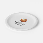 バスケットボール 誕生日 紙皿 (アングル)