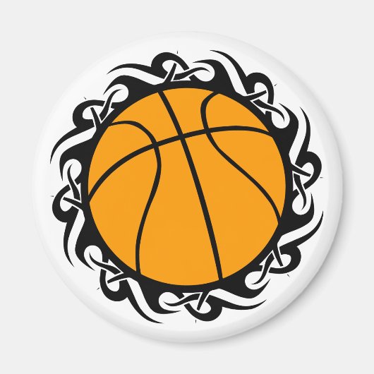 バスケットボール。部族長。 マグネット (正面)