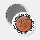 バスケットボール。部族長。 マグネット (正面/裏面)