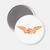 バスケットボール。部族長。 マグネット (正面/裏面)