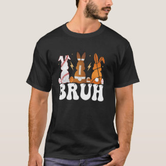 バスケットボール 野球 フットボール スポーツ イースター バニー R Tシャツ