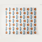 バスケットボール 7歳 誕生日 男の子 | ステップ リピート 背景 タペストリー (正面(横))