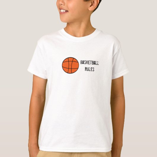 バスケットボール, BasketballRules Tシャツ (正面)