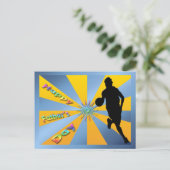 バスケットボール – Happy Father's Dayはがき ポストカード (スタンド正面)