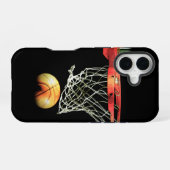 バスケットボール iPhone 16ケース (裏面横)