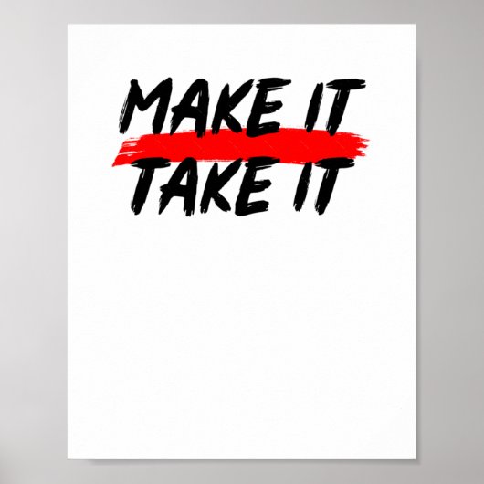 バスケットボール Make It Take It ポスター (正面)