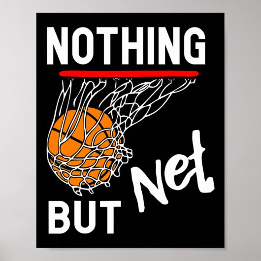 バスケットボール Nothing But Net ポスター (正面)