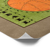 バスケットボール（Sportyコレクション） ポスター (角)