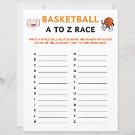 バスケットボールA対Zのレースゲーム
