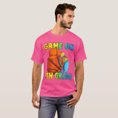 バスケットボールB学校の4年生1日目の試合 Tシャツ (正面フル)