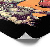 バスケットボールDino Tレックスポートレート選手バスケット ポスター (角)