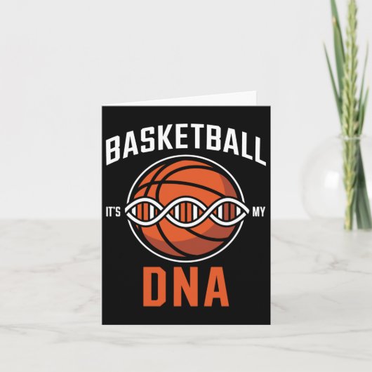 バスケットボールDNA - ピオンは私の血に流れ込んでいる カード (正面)
