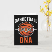 バスケットボールDNA - ピオンは私の血に流れ込んでいる カード (黄色い花)