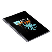 バスケットボールGet a Grip Octopus引用文 ノートブック (右側)