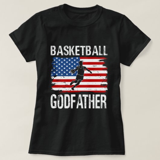 バスケットボールGODFATHER USA国旗 Tシャツ (デザイン正面)