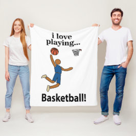 バスケットボールI Love 遊's Basketball フリースブランケット