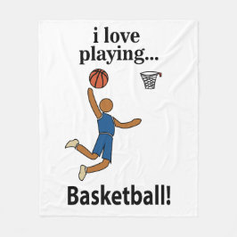 バスケットボールI Love 遊's Basketball フリースブランケット