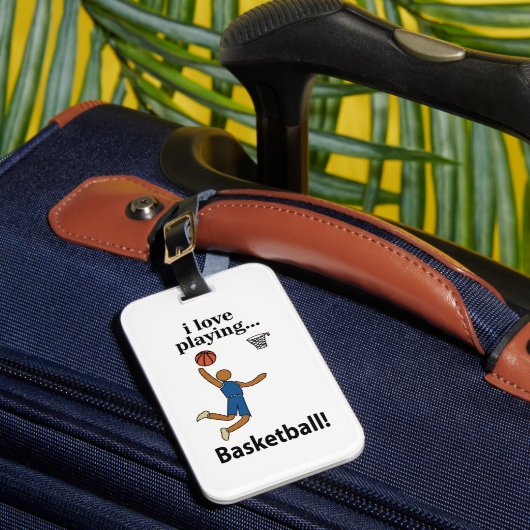 バスケットボールI Love 遊's Basketball ラゲッジタグ (正面インサイチュ1)