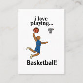 バスケットボールI Love 遊's Basketball 名刺 (正面)