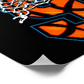 バスケットボールI'm 9 Boy Girl 9誕生日 ポスター (角)