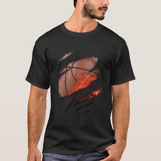 バスケットボールin meデザイン tシャツ (正面)