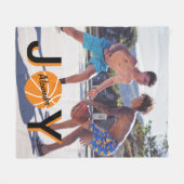 バスケットボールJOYフォトフリースブランケット フリースブランケット (正面(横))