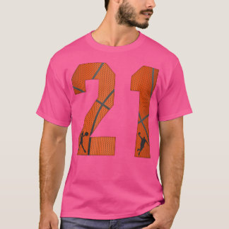 バスケットボールTシャツ21バールNo.21 Tシャツ