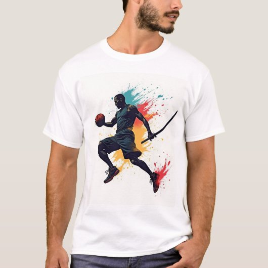 バスケットボールTシャツ – Samurai Baller Tシャツ (正面)