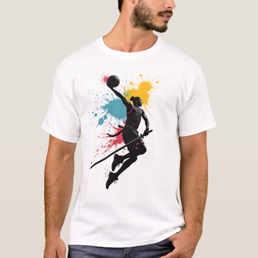 バスケットボールTシャツ – Samurai Dunk Tシャツ (正面)