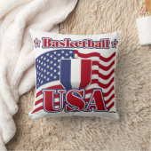 バスケットボールUSA クッション (ブランケット)