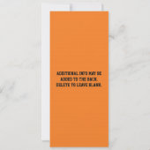 バスケットボールVIPチケット写真パーティの招待状 招待状 (裏面)