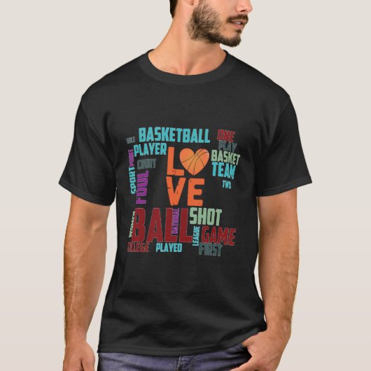 バスケットボー男性へルシャツバスボール女子B Tシャツ (正面)