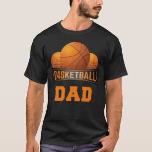バスケットボ誇りを持ったールパパチームの子どもがスポーツの親 Tシャツ
