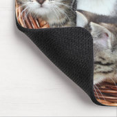 バスケットマウスパッドの子猫ネコ マウスパッド (コーナー)