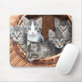 バスケットマウスパッドの子猫ネコ マウスパッド (マウス)