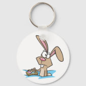バスケット付きのイースターバニー キーホルダー (裏面)
