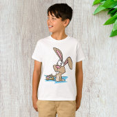 バスケット付きのイースターバニー Tシャツ