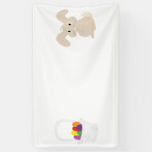 バスケット付きイースターバニー 横断幕 (縦)