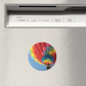 バスケット付きレインボー熱気球 マグネット (インサイチュ (食洗機))