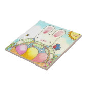 バスケット付き少年バニー タイル (側面)