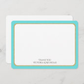 バスケット付き水彩自転車ありがとうございました サンキューカード (正面/裏面)