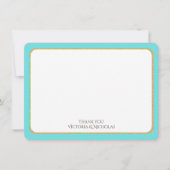 バスケット付き水彩自転車ありがとうございました サンキューカード (正面)