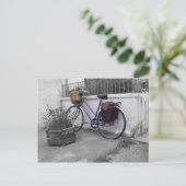 バスケット付き自転車 – マル島 ポストカード (スタンド正面)