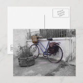 バスケット付き自転車 – マル島 ポストカード (正面/裏面)