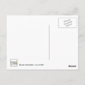 バスケット付き自転車 – マル島 ポストカード (裏面)