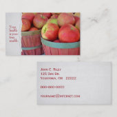 バスケット入りのリンゴ 名刺 (正面/裏面)
