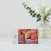 バスケット入りのリンゴ 名刺 (スタンド正面)